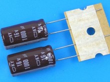 Kondenzátor elektrolytický 1000uF/16V 105°C Nippon KY - nízka impedance