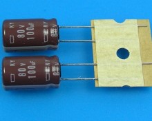 Kondenzátor elektrolytický 100uF/80V 105°C Nippon KY