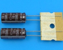 Nippon KZM 1500uF/10V Kondenzátor - 105°C, nízky ESR, dlhá životnosť