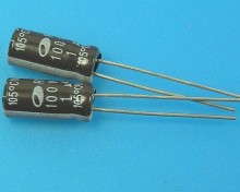 1uF 100V 105°C Elektrolytický kondenzátor Samwha RD