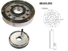 LED svetlo RISE nerez 9x3W RGBV+, 24V DC, IP68