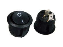 Guličkový prepínač SCI R13112A02BB2 čierny ON-OFF