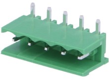 Svorkovnica rozpojovacia do plošného spoja Male 5 pólov zelená TBG-5-KB-5P/GN