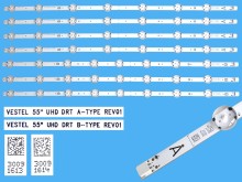 LED podsvit pre LCD TV 55" Vestel UHD - 7 pásikov 533mm, varianta 2
