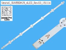 LED podsvietenie 533mm, 6 D-LED pre LCD TV