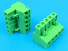 Svorkovnica rozpojovacia na kábel Female 5 pólov zelená TBW-5-5P/GN