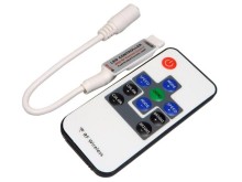 Bezdrôtový LED RGB kontroler RF mini pre LED pásky