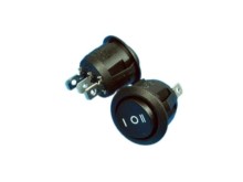 Kolébkový vypínač SCI R13-112I-BB-7D černý (ON)-OFF-(ON)