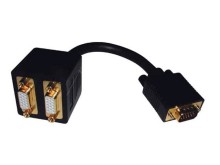 VGA Splitter Kábel 1x VGA Samec na 2x VGA Samica 0,2 m