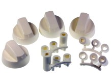 Univerzálne náhradné gombíky k sporáku - sada 4 ks s redukciami