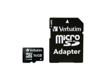 MicroSDHC 16GB CLASS10 Verbatim 44082 s SD adaptérm