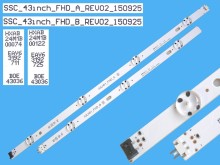 LED podsvit 862mm, 7 D-LED pre LCD TV LG 43"