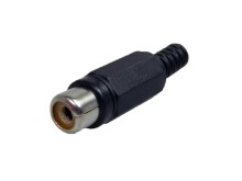 CINCH Konektor RCA - čierny Samice