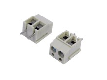Uhlová svorkovnica do plošného spoja 2 póly 5mm šedá TB-5.0-P-2P1/GY