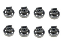 Kolečko spodného koša umývačky - sada 8 ks pre AEG, Electrolux, Zanussi