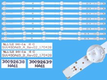 Sada LED podsvietenia Vestel 49" pre LCD panely - 8 pásikov 520mm