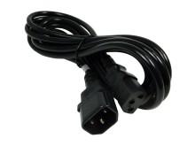 Napájací kábel 3x1mm2 IEC C13/C14 3m 10A čierny