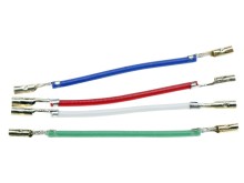 Prepojovacie vodiče pre gramofónový držiak prenosky (headshell) 40mm - 4ks