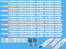 LED podsvietenie sada Samsung 16 pásikov BN96-38479A + BN96-38480A pre 50" TV