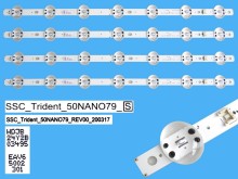 LED podsvit 520mm pre LG 50NANO79 - 4 kusy