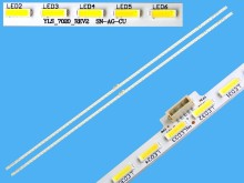 LED podsvietenie EDGE pre Sony 55" - sada 2 kusy 595mm 128 LED YLS_7020_REV2