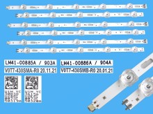 Sada LED podsvietenia Samsung V07T-430SM pre LCD panely 43"