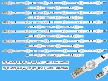 LED podsvit sada Samsung BN96-32174A a BN96-32175A - 12 pások 837mm D-LED