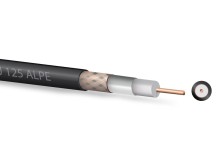 KOAX Zircon CU 125 ALPE Koaxiálny Kábel 75 Ohm 6.8mm čierny