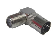 Anténna redukcia F / IEC samica uhlová 90°