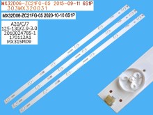 LED podsvietenie pre TV 32" - Sada 3 pásikov 595mm