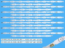 LED podsvit pre Samsung 55HU69 - sada 14 pásikov BN96-32182A, BN96-32183A, LM41-00106G, LM41-00106H