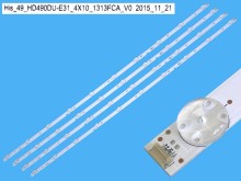 Sada LED podsvietenia 940mm pre TV Hisense HD490DU-E31 - 4 kusy