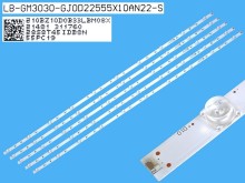 LED podsvietenie 1080mm sada pre Philips 55PC19 - 5 pásikov