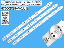 LED podsvit 520mm sada LG AGM76150301AL - 3 pásky D-LED