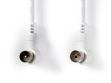 Anténny kábel účastnícky CSGT40100WT30, 3m, uhlový, biely