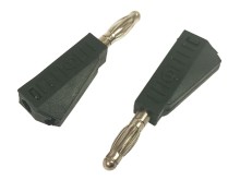 Banánok letovací so zdierkou 2ks čierny