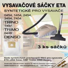 Sáčky do vysávača ETA Trino syntetické 3 ks (ETA 1454 6 8101)
