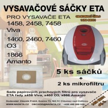 Syntetické vysávačové sáčky a filtre 4+1 pre ETA 1458