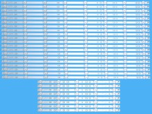 Sada LED podsvietenia pre Sony 75" - 28 pásikov D-LED BAR 750TV07 V1 + 750TV08 V1