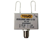 Anténny zosilňovač DVB-T / DVB-T2 20dB TEROZ č.493
