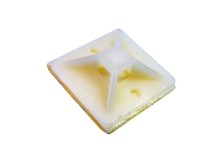 Samolepiaca príchytka sťahovacích pások 19x19mm pre pásky do 3,6mm