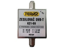 Anténny zosilňovač DVB-T / DVB-T2 30dB TEROZ č.437