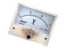Analógové panelové meradlo 30V DC 80 x 65 mm