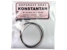 Odporový drôt KONSTANTAN 5,4 ohm/m, priemer 0,35 mm