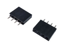 Zásuvka pre lištu kontaktnú do PCB 4 pin THT