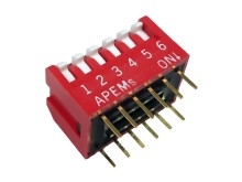 MINI DIP 6pólový spínač s dlouhou pákou pre PCB