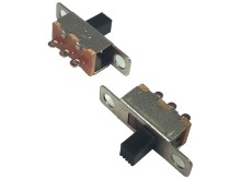Posuvný prepínač SPDT s pájecími očky, 19,5x5,8mm