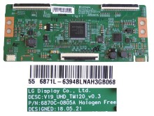 LCD T-CON modul 6871L-6394B / 6870C-0805A / V19_UHD_TM120 V0.3