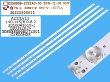 Sada LED podsvietenia 960mm pre LCD panely 50" - 4 kusy