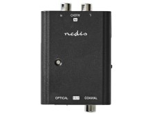 Digitálny audio prevodník ACON2508BK: 1x Toslink / SPDIF na 2x RCA